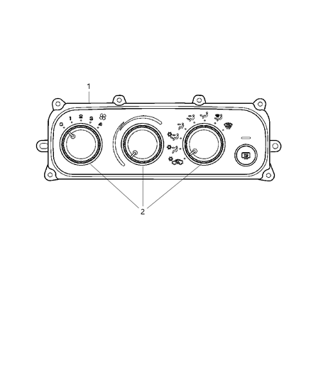 2001 Chrysler Sebring Knob Diagram for 5018866AA