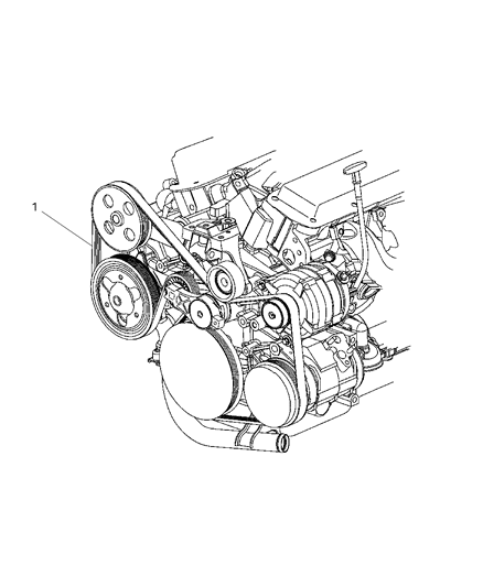 2007 Dodge Caravan Drive Belts Diagram 2 - Thumbnail