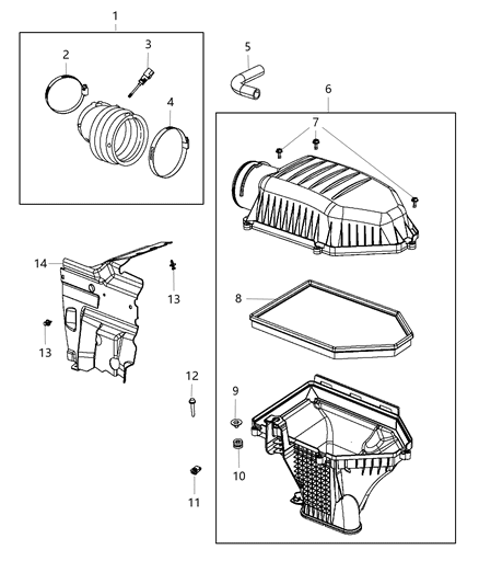 2020 Dodge Challenger Air Cleaner Diagram 5 - Thumbnail