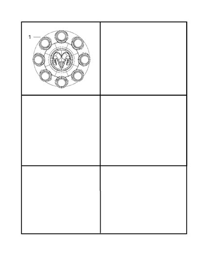 2009 Dodge Ram 2500 Wheel Covers & Center Caps Diagram