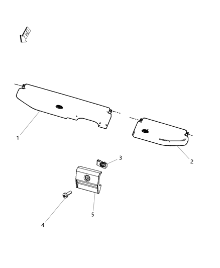 2016 Ram 3500 Cab Chassis Floor Cargo Storage Diagram