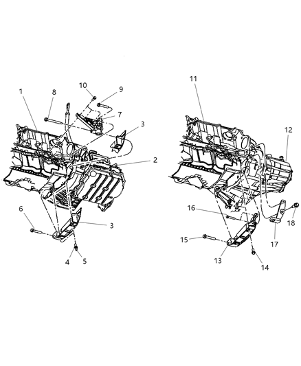 2007 Chrysler PT Cruiser Collar, Structural of Engine Mounting Diagram