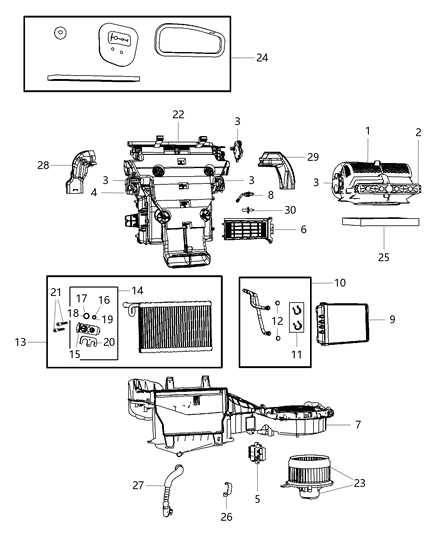 2012 Jeep Grand Cherokee Module Power Blower Motor Diagram for 68079480AA