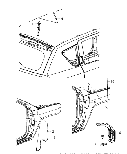 2017 Jeep Compass Cable Assembly Diagram for 4672389AE