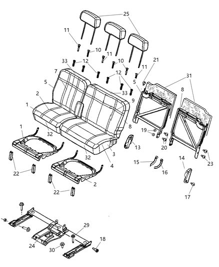 2006 Dodge Durango Bezel Diagram for 1AA861J3AA