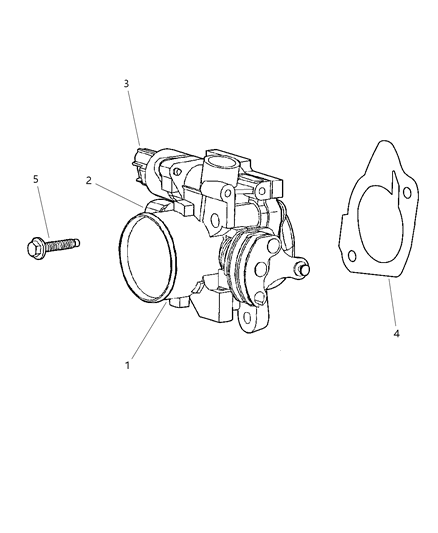 2001 Chrysler Voyager Throttle Body Diagram 1 - Thumbnail
