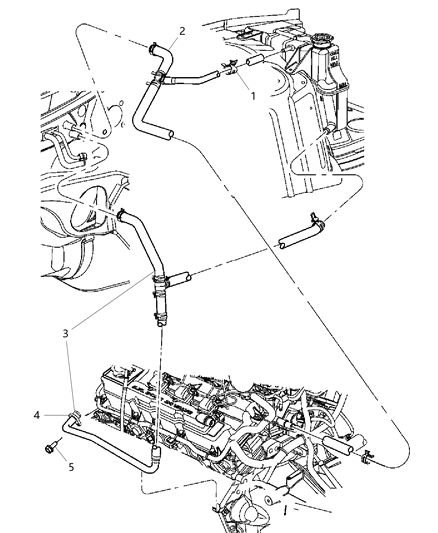 2007 Dodge Magnum Heater Plumbing Diagram 1 - Thumbnail