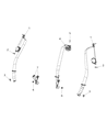 2013 Dodge Avenger Seat Belt Diagram - XS711L1AD