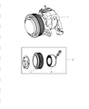 Dodge Ram 2500 A/C Compressor Diagram - 55055339AI