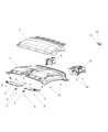 Ram ProMaster 3500 Sun Visor Diagram - 1XD79LD7AC