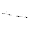Chrysler Voyager Axle Shaft Diagram - 68264545AA