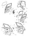 Chrysler Window Regulator Diagram - 5017812AC