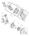 Ram Brake Caliper Bolt Diagram - 6506599AA
