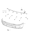 Ram 3500 Parking Assist Distance Sensor Diagram - 68141530AI