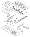 Dodge Neon Front Cross-Member Diagram - 4656116