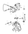 Chrysler Clutch Fork Diagram - 4796664