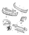 Jeep Grand Cherokee Radiator Support Diagram - 55136170AC