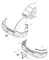 Dodge Sprinter 2500 Bumper Diagram - 5132494AA