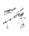Jeep Steering Column Diagram - 5057349AI
