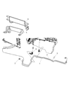 2006 Dodge Ram 1500 Transmission Oil Cooler Hose Diagram - 55056546AD