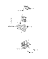 Chrysler Aspen Engine Mount Diagram - 52021638AA