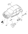 Chrysler PT Cruiser Battery Sensor Diagram - 5033241AA