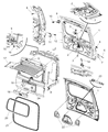 Jeep Commander Tailgate Handle Diagram - 1ED34AJCAA