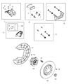 Jeep Brake Caliper Bracket Diagram - 68225299AA