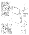 2012 Jeep Wrangler Door Check Diagram - 55397097AA