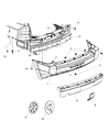 2010 Jeep Patriot Bumper Diagram - 68021296AD