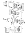 Dodge Durango Brake Dust Shield Diagram - 52124764AD