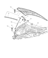 Chrysler Concorde Hood Hinge Diagram - 4580139AE