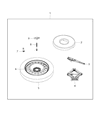 Dodge Dart Spare Wheel Diagram - 5270040AC