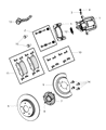 Chrysler Wheel Hub Diagram - 4721762AF
