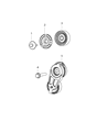 Ram A/C Idler Pulley Diagram - 5281677AA