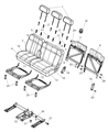 Chrysler Aspen Seat Cushion Diagram - 1FR051J3AA