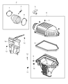 Dodge Challenger Air Filter Box Diagram - 5038441AC