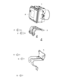 Jeep ABS Control Module Diagram - 68357598AC
