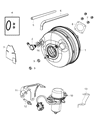 Dodge Brake Booster Diagram - 68064801AE
