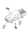 Ram Dakota Air Bag Control Module Diagram - 4896176AF