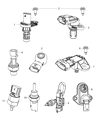 2012 Dodge Dart Oil Pressure Switch Diagram - 68070741AB