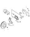 Dodge Sprinter 3500 Brake Caliper Diagram - 68025561AA