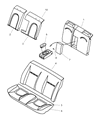 Chrysler 300M Armrest Diagram - TB871L2AA