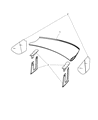Dodge Viper Spoiler Diagram - 68050023AB