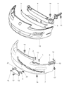 Dodge Avenger Bumper Diagram - MR296445