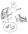 Dodge Caravan Weather Strip Diagram - 4754944AB