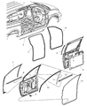 Dodge Window Run Diagram - 4894124AH