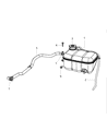 Dodge Viper Coolant Reservoir Diagram - 5030626AC