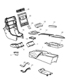 Chrysler Crossfire Center Console Base Diagram - XZ94XDVAA