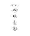 Ram C/V Hazard Warning Switch Diagram - 68110972AA